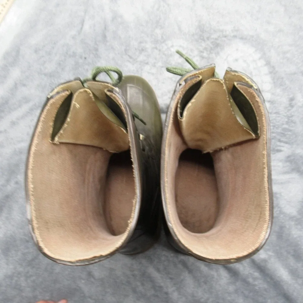 Hodgman Duck Boots Men 9 Insulated Waterproof Hunter Green Vintage Military 1984